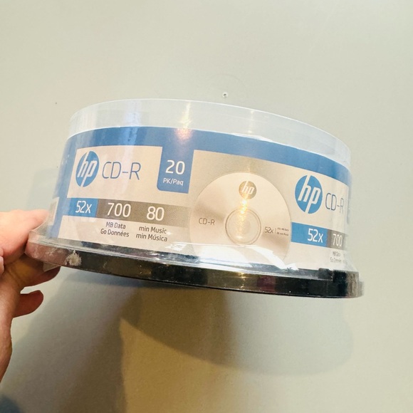 HEWLETT PACKARD CR52020CB CD-R 20PK Spindle Blank CD’s New and Sealed - Picture 3 of 4